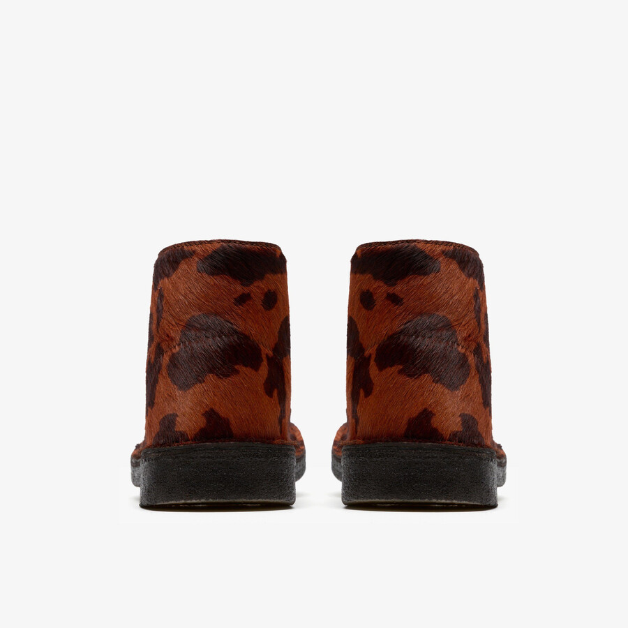 desert boot. - bruine koeienprint.